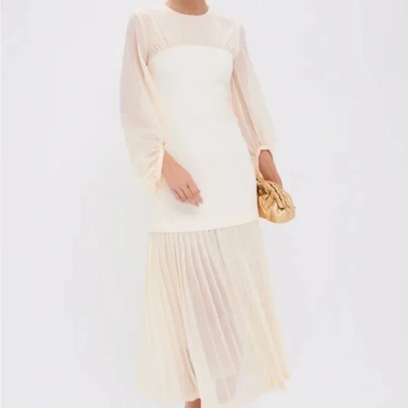 Tuckernuck Cream Long Sleeve Dress - Picture 2 of 7